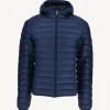 Outlet Light Hooded Down Jacket Abyss Blue Nico Men Down Jackets And Jackets