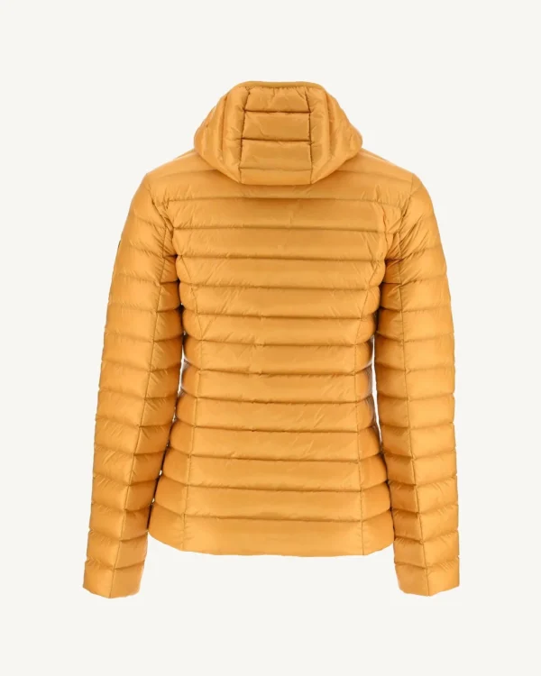 Clearance Light Hooded Down Jacket Mustard Cloe Women Down Jackets & Jackets