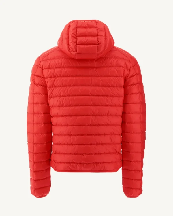 Fashion Light Hooded Down Jacket Bright Red Nico Men Down Jackets And Jackets