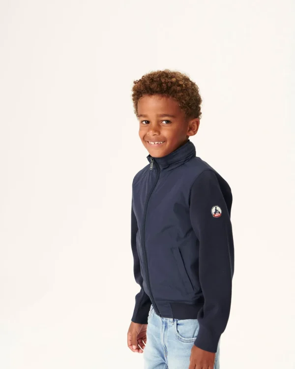 Best Sale Light Hooded Jacket Navy Child Real Kids Down Jackets