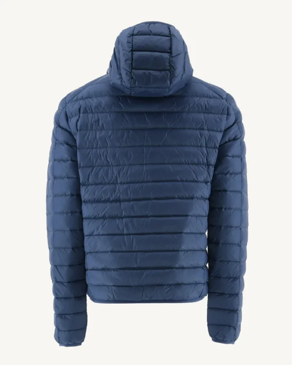 Best Light Hooded Puffer Jacket Denim Blue Nico Men Down Jackets And Jackets