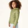 Best Light Khaki Children'S Lightweight Hooded Down Jacket Carla Kids Down Jackets