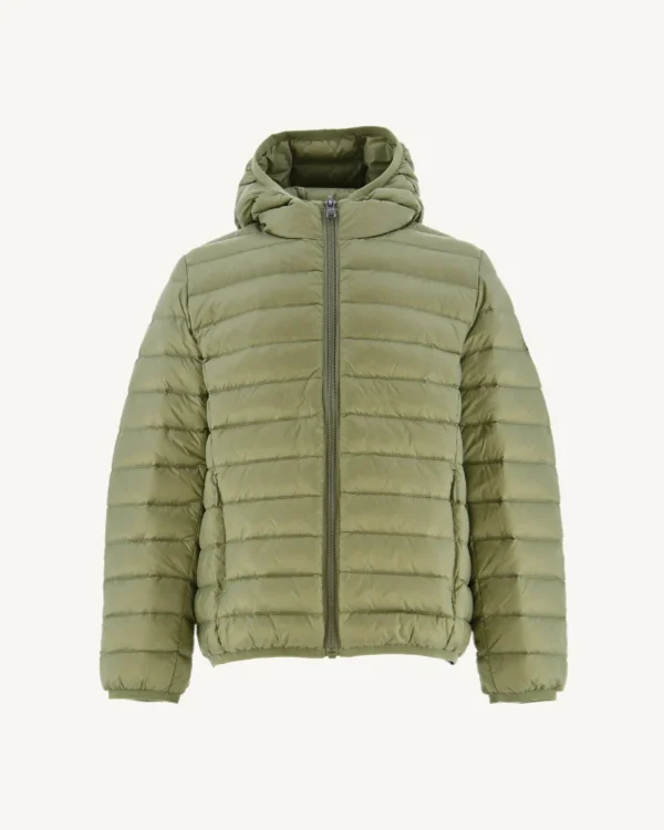 Flash Sale Light Khaki Children'S Lightweight Hooded Down Jacket Hugo Kids Down Jackets