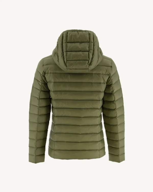 Best Light Khaki Children'S Lightweight Hooded Down Jacket Carla Kids Down Jackets