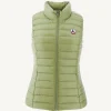 Flash Sale Light Khaki Light Sleeveless Down Jacket Seda Women Down Jackets & Jackets