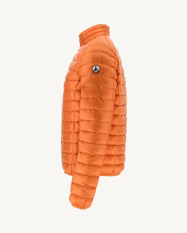 Fashion Light Orange Mat Down Jacket Men Down Jackets And Jackets