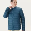 Cheap Light Padded Jacket With Shirt Collar Blue Jeans Cris Men Down Jackets And Jackets