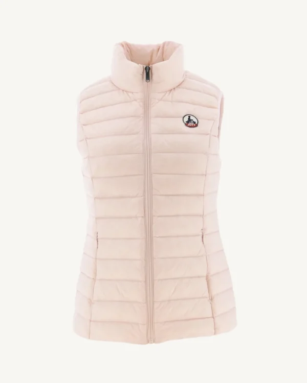 Sale Light Pink Sleeveless Down Jacket Seda Women Down Jackets & Jackets