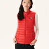 Discount Light Sleeveless Down Jacket Bright Red Seda Women Down Jackets & Jackets