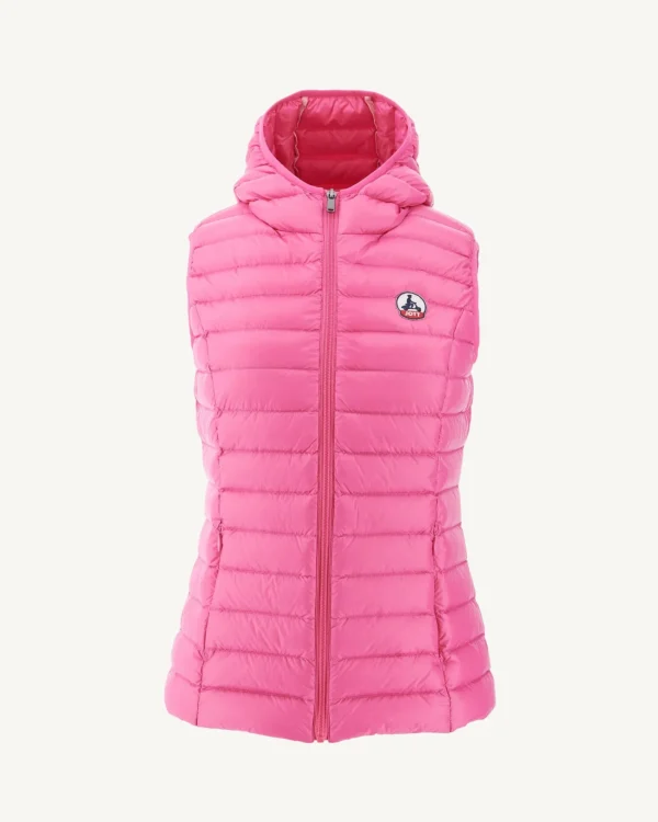 Online Light Sleeveless Down Jacket Intense Pink Mali Women Down Jackets & Jackets