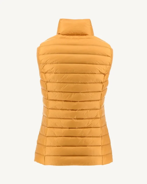 Sale Light Sleeveless Down Jacket Mustard Seda Women Down Jackets & Jackets