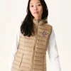 Discount Light Sleeveless Padded Jacket Beige Mali Women Down Jackets & Jackets