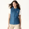 Sale Light Sleeveless Padded Jacket Jeans Blue Mali Women Down Jackets & Jackets