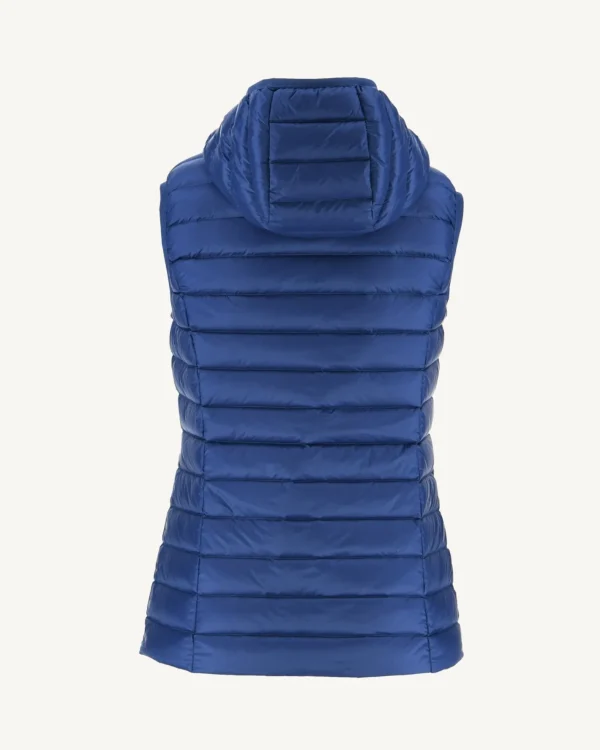 Fashion Light Sleeveless Padded Jacket Dark Denim Mali Women Down Jackets & Jackets