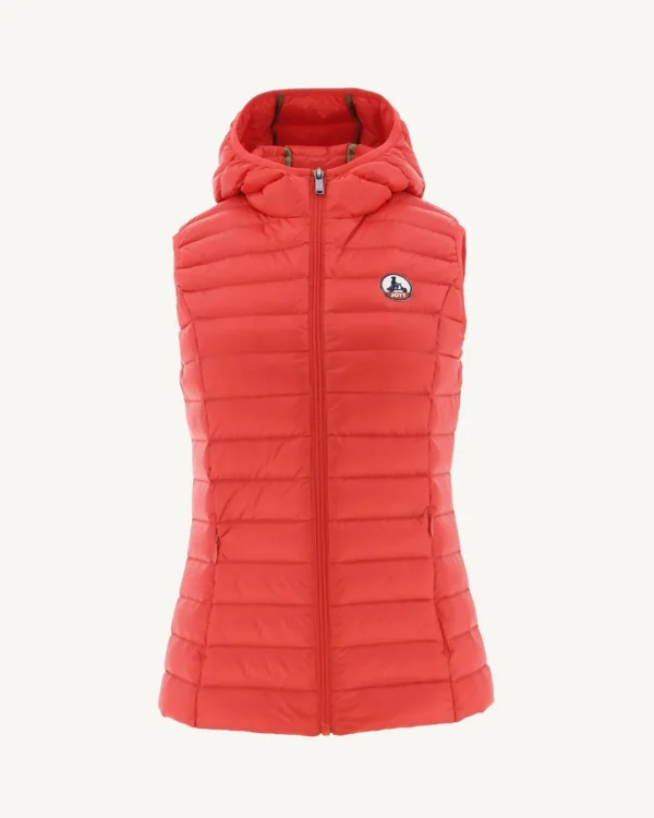 Sale Light Sleeveless Padded Jacket Bright Red Mali Women Down Jackets & Jackets