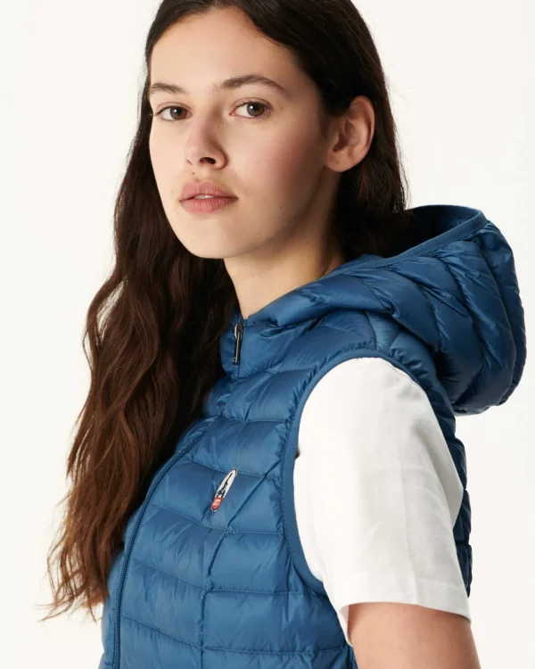 Sale Light Sleeveless Padded Jacket Jeans Blue Mali Women Down Jackets & Jackets