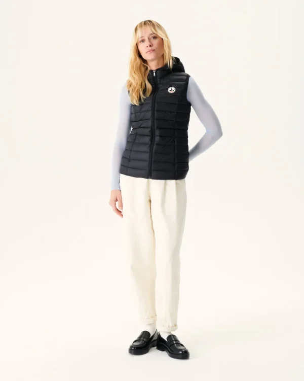 Outlet Light Sleeveless Padded Jacket Black Mali Women Down Jackets & Jackets