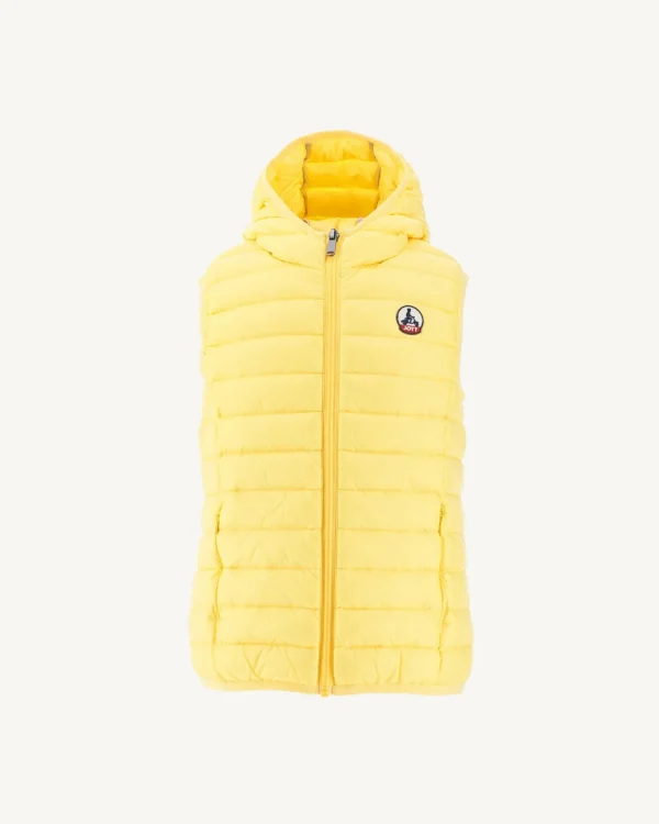 Fashion Light Yellow Children'S Sleeveless Down Jacket Djam Kids Down Jackets