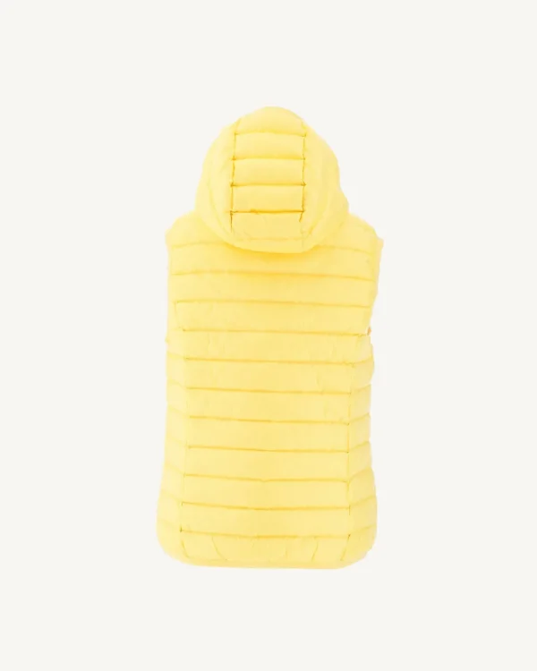 Fashion Light Yellow Children'S Sleeveless Down Jacket Djam Kids Down Jackets