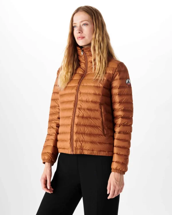 Best Sale Lightweight Caramel Louisa Down Jacket Women Down Jackets & Jackets