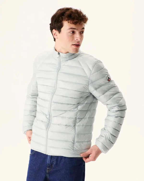 Online Lightweight Down Jacket Light Gray Mat Men Down Jackets And Jackets