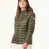 Discount Lightweight Hooded Army Cloe Down Jacket Women Down Jackets & Jackets