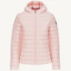 New Lightweight Hooded Down Jacket Light Pink Cloe Women Down Jackets & Jackets