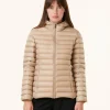 Best Sale Lightweight Hooded Down Jacket Beige Cloe Women Down Jackets & Jackets