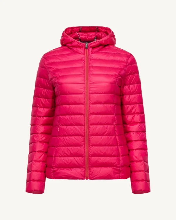 Store Lightweight Hooded Down Jacket Fuchsia Cloe Women Down Jackets & Jackets