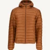 Sale Lightweight Hooded Down Jacket Caramel Nico Men Down Jackets And Jackets