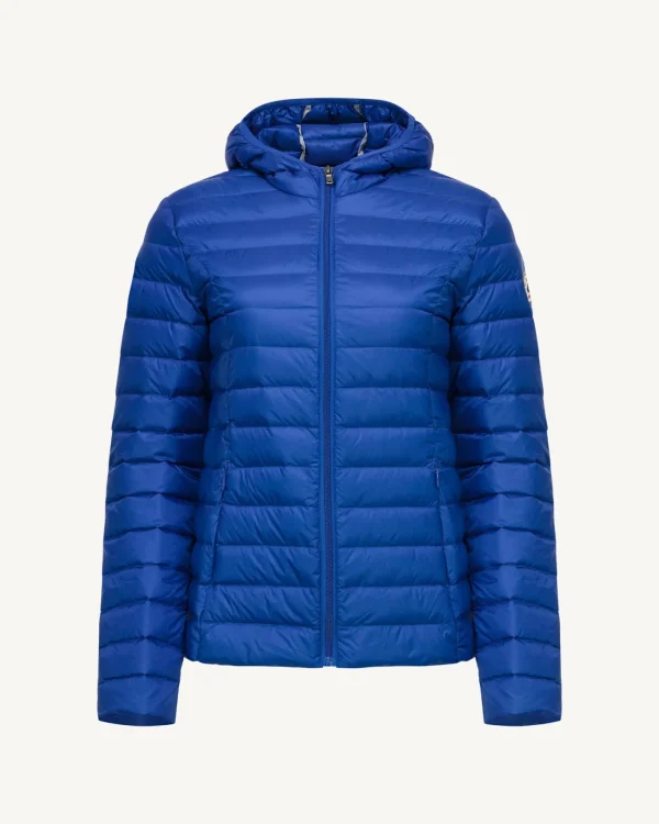 Best Lightweight Hooded Down Jacket Royal Blue Cloe Women Down Jackets & Jackets