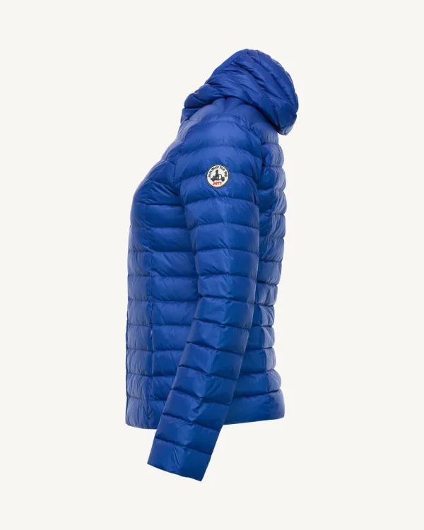 Best Lightweight Hooded Down Jacket Royal Blue Cloe Women Down Jackets & Jackets