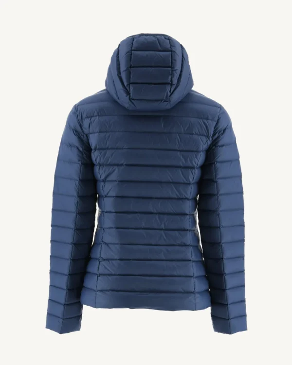 Flash Sale Lightweight Hooded Down Jacket Denim Blue Cloe Women Down Jackets & Jackets