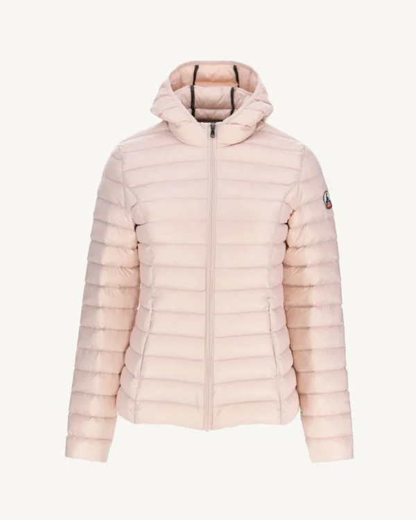 Best Lightweight Hooded Padded Jacket Pale Pink Cloe Women Down Jackets & Jackets