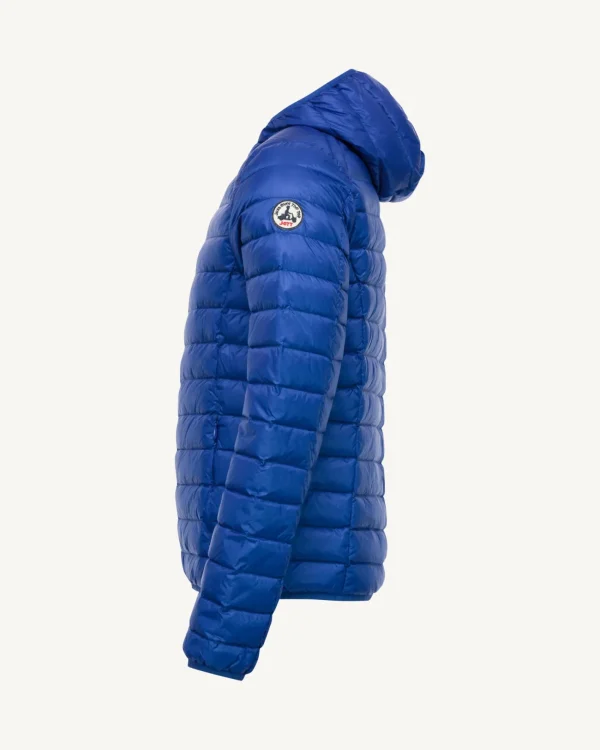 Best Sale Lightweight Hooded Puffer Jacket Royal Blue Nico Men Down Jackets And Jackets