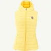 Discount Lightweight Sleeveless Padded Jacket Light Yellow Mali Women Down Jackets & Jackets