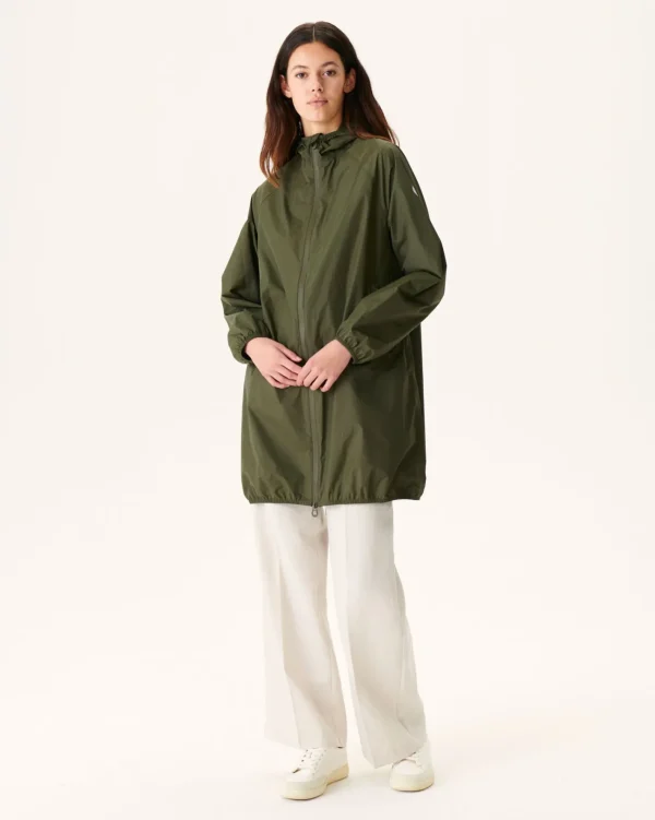 Outlet Long Hooded Jacket Army Copenhagen Women Down Jackets & Jackets