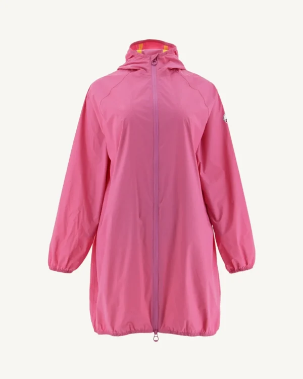 Best Sale Long Hooded Jacket Intense Pink Copenhagen Women Down Jackets & Jackets