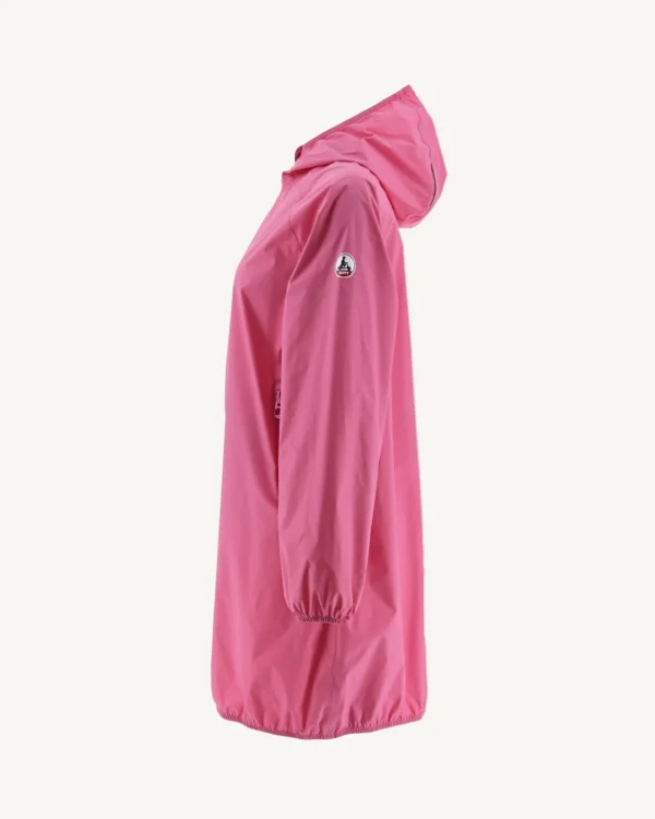 Best Sale Long Hooded Jacket Intense Pink Copenhagen Women Down Jackets & Jackets