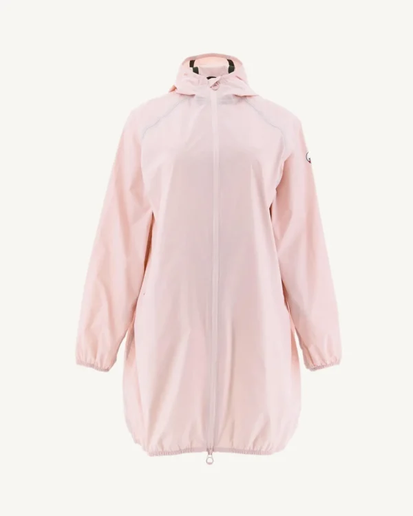 Clearance Long Hooded Jacket Light Pink Copenhagen Women Down Jackets & Jackets