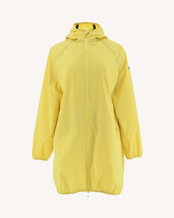 Best Sale Long Hooded Jacket Light Yellow Copenhagen Women Down Jackets & Jackets