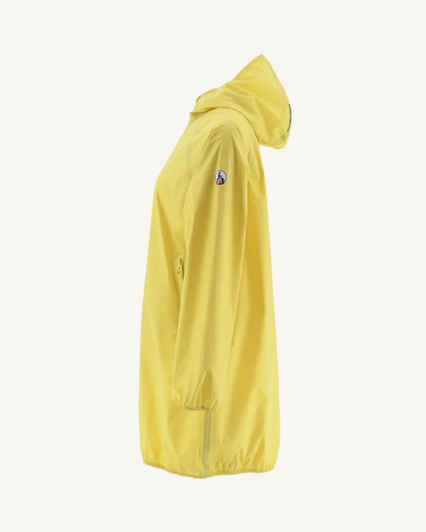 Best Sale Long Hooded Jacket Light Yellow Copenhagen Women Down Jackets & Jackets