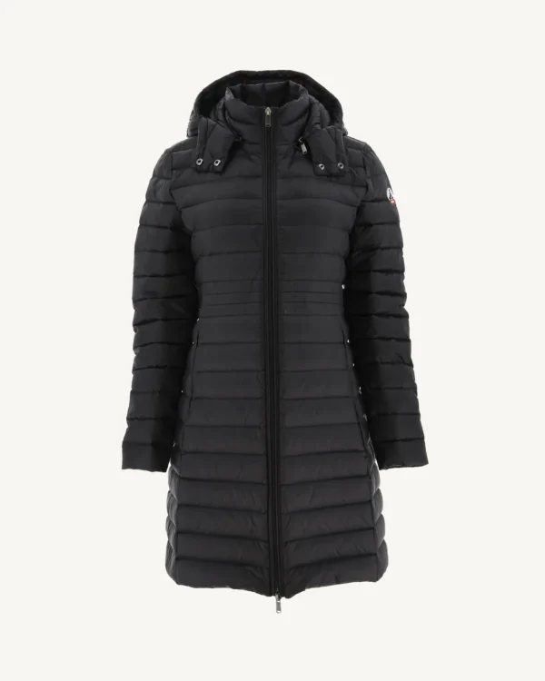 Discount Long Hooded Puffer Jacket Black Vero Women Down Jackets & Jackets