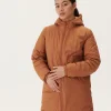 Hot Long Reversible Down Jacket Camel/Light Camel Roma Women Down Jackets & Jackets