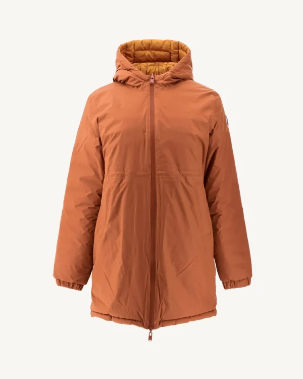 Hot Long Reversible Down Jacket Camel/Light Camel Roma Women Down Jackets & Jackets