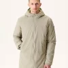 Best Long Reversible Hooded Puffer Jacket Beige/Light Khaki Amsterdam Men Down Jackets And Jackets