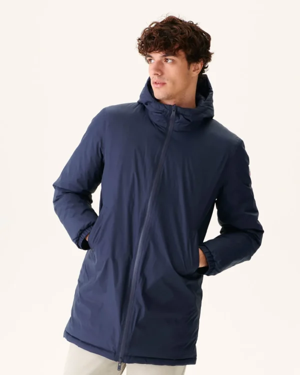 Online Long Reversible Hooded Puffer Jacket Marine Amsterdam Men Down Jackets And Jackets