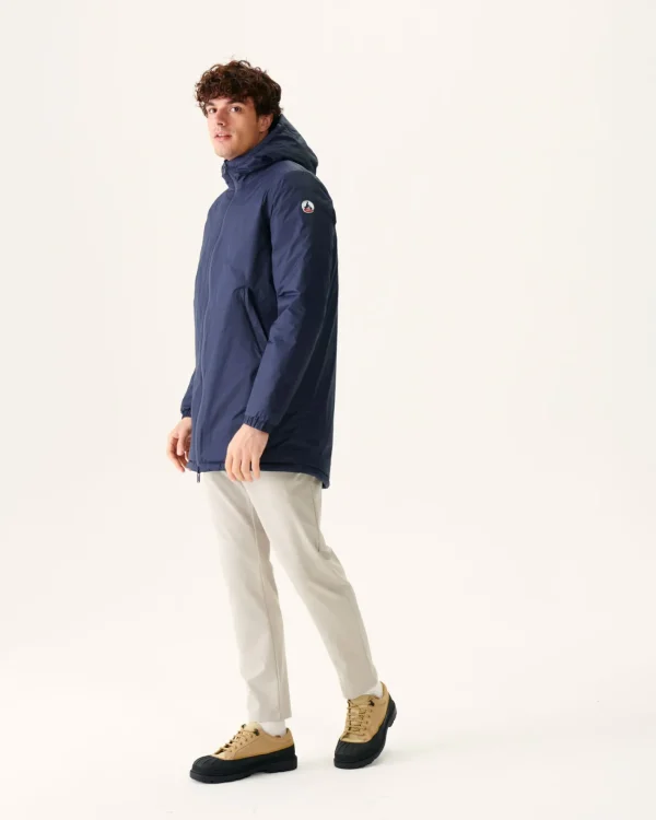 Online Long Reversible Hooded Puffer Jacket Marine Amsterdam Men Down Jackets And Jackets