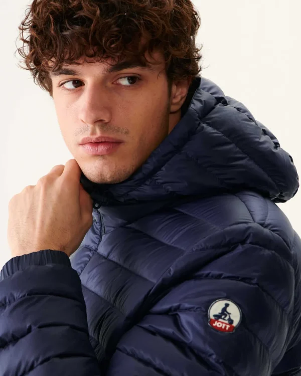 Online Long Reversible Hooded Puffer Jacket Marine Amsterdam Men Down Jackets And Jackets