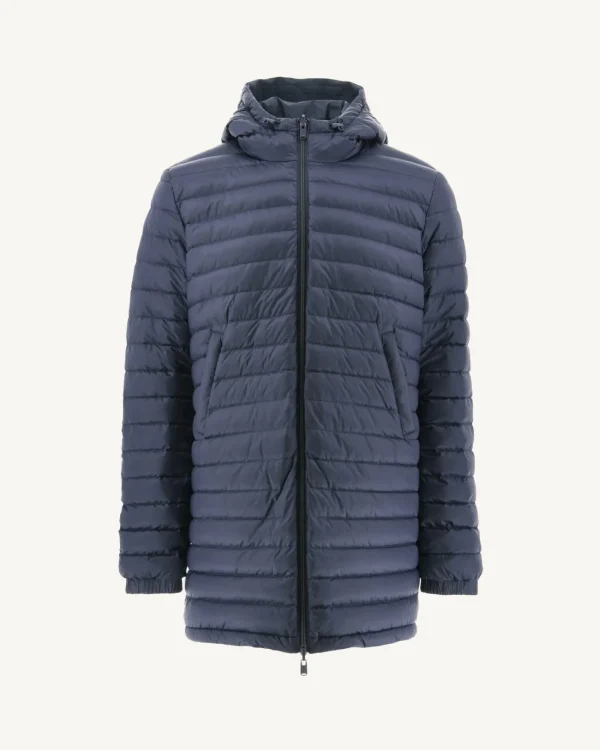 Online Long Reversible Hooded Puffer Jacket Marine Amsterdam Men Down Jackets And Jackets